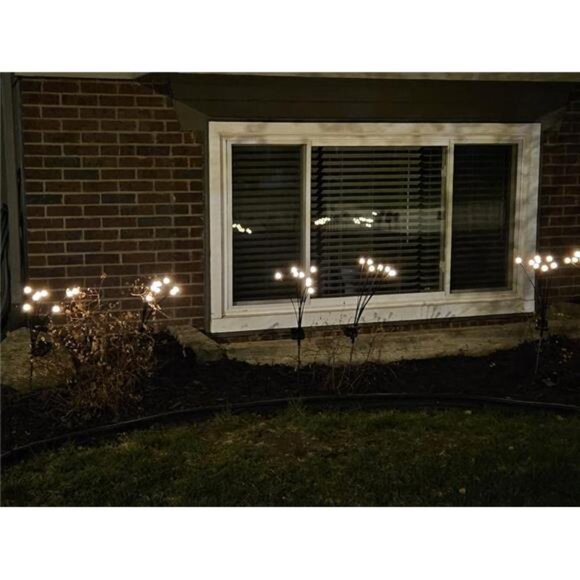 Solar Swaying Garden Lights – Wind‑Activated Warm White Outdoor Patio and - Picture 6 of 9